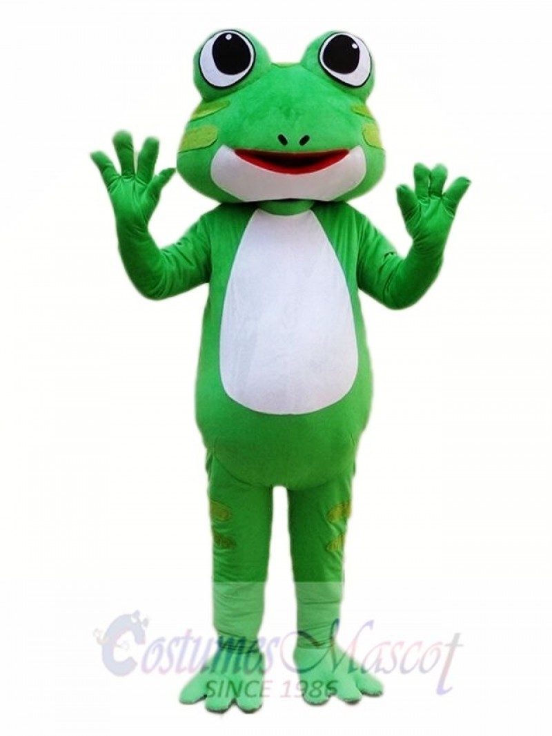 Green Frog Mascot Costume