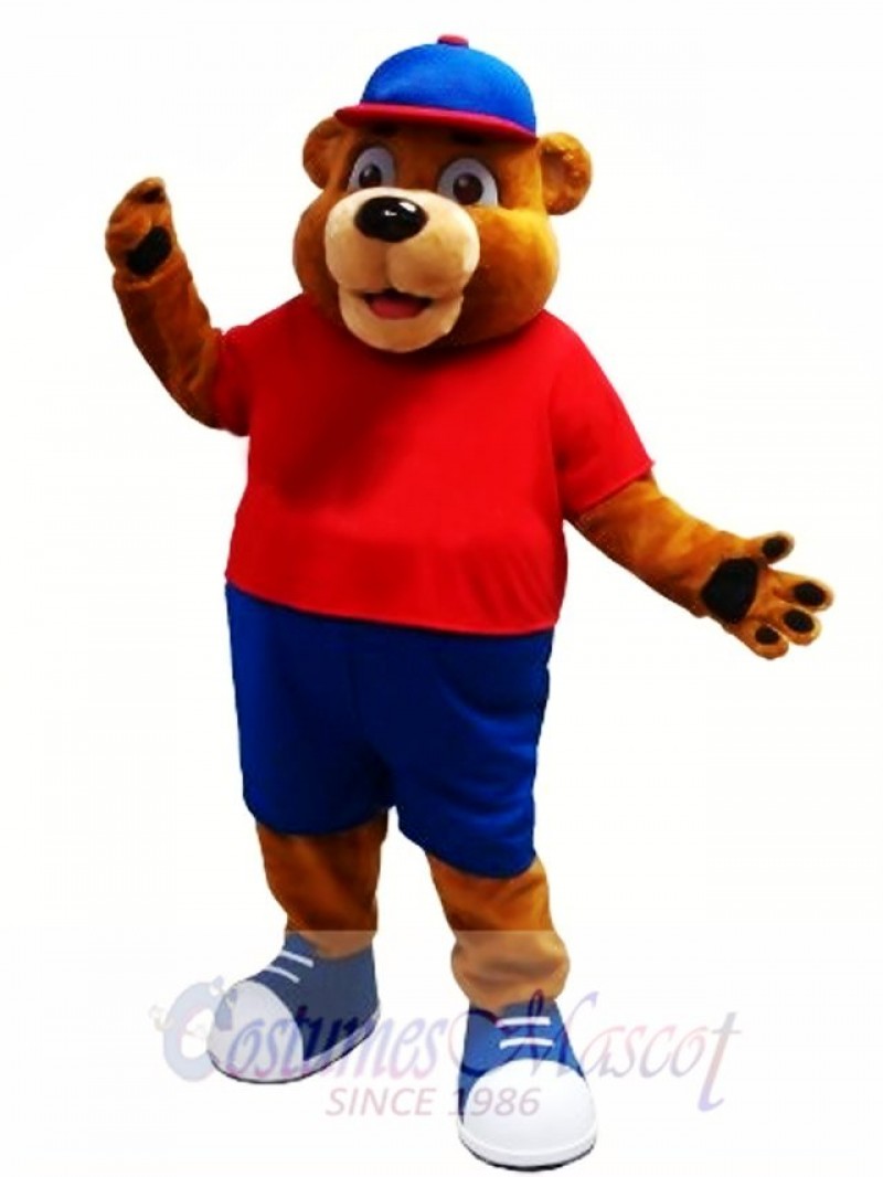 Happy Brown Animal Bear Mascot Costume