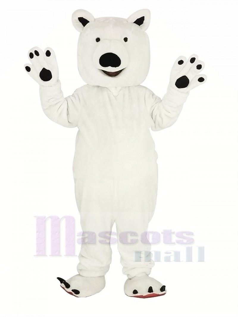 White Polar Bear Mascot Costume Animal