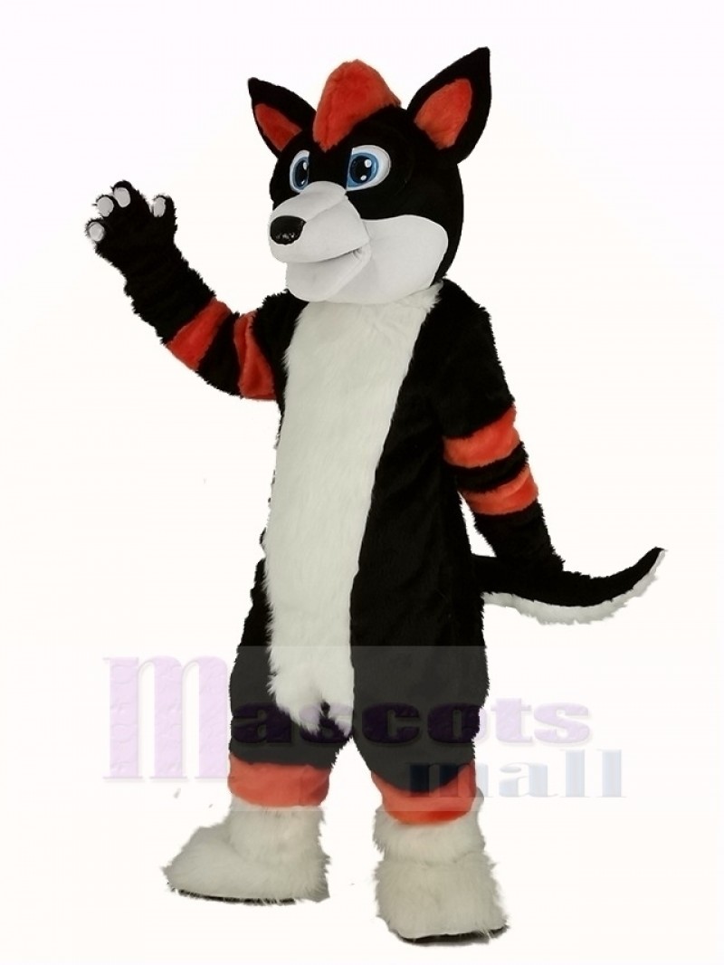 Orange and Black Husky Dog Fursuit Mascot Costume