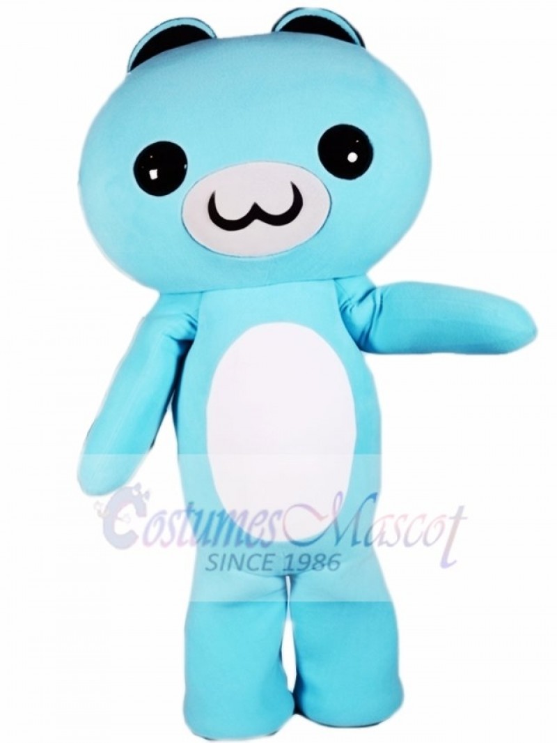 Light Blue Cartoon Bear Mascot Costumes