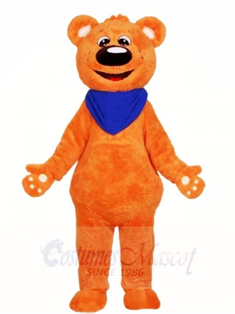 Orange Teddy Bear Mascot Costumes Animal