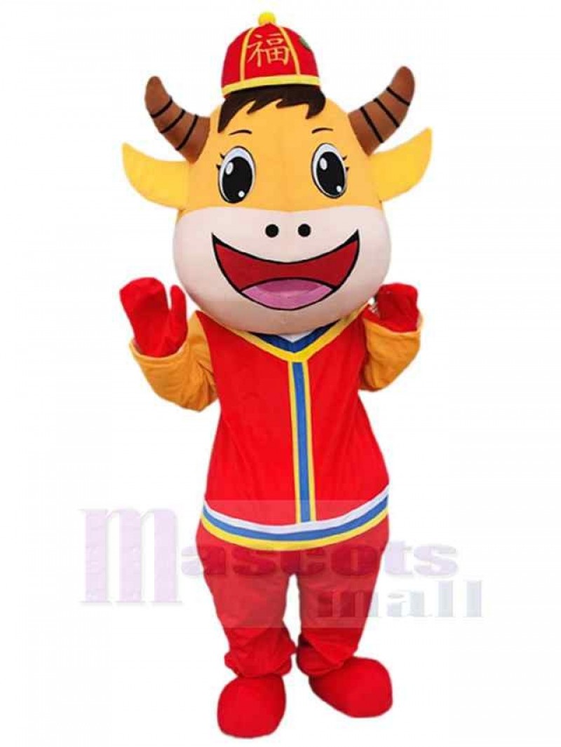 Cow mascot costume