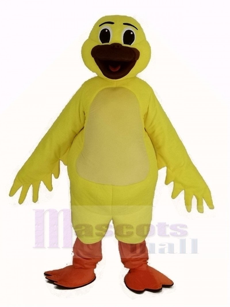 Yellow Waddles Duck Mascot Costume Animal