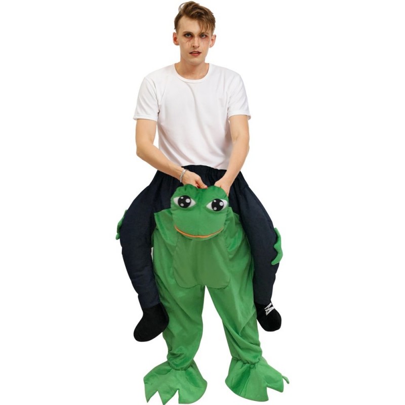 Big Eyes Frog Carry me Ride on Halloween Christmas Costume for Adult 