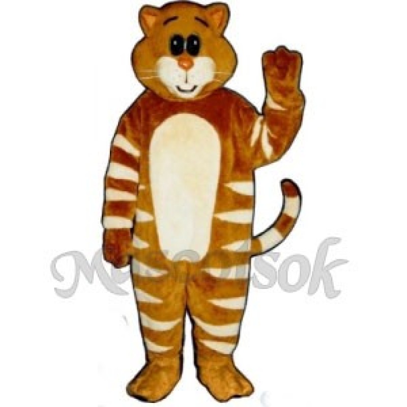 Cute Stripe Cat Mascot Costume