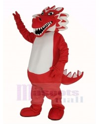 Red Dragon Mascot Costume Cartoon