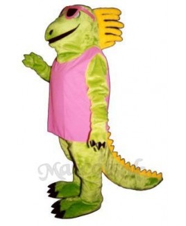 Irma Iguana with Dress & Sunglasses Mascot Costume