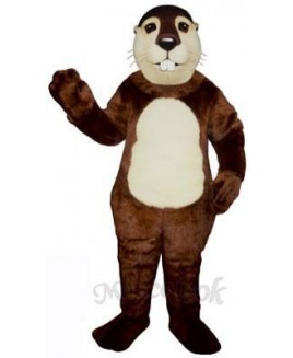 Fat Beaver Mascot Costume