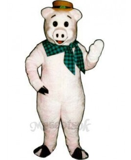 Straw Pig Mascot Costume