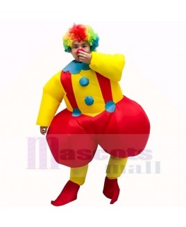 Clown with Big Fat Ass Joker Inflatable Halloween Christmas Mascot Costume Cartoon