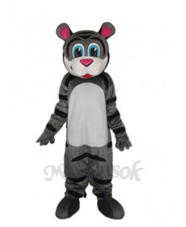 Small Gray Tiger Mascot Adult Costume