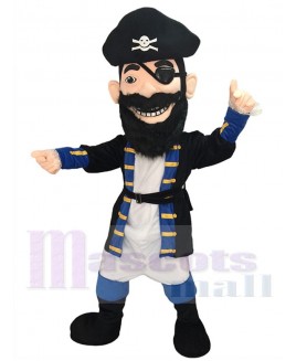 Custom Color Redbeard Pirate Royal Blue Mascot Costume