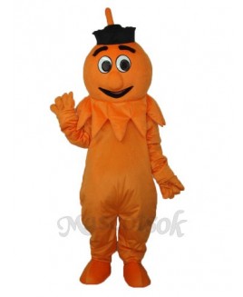 Orange Monster Mascot Adult Costume