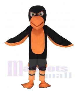 Black and Orange Falcon Mascot Costume