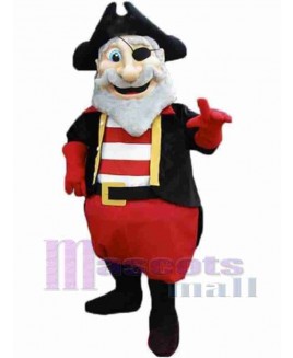 Old One-Eyed Pirate Mascot Costume