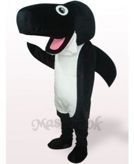 Black Whale Plush Adult Mascot Costume