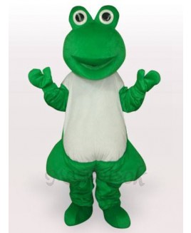 Green Frog Short Plush Adult Mascot Funny Costume