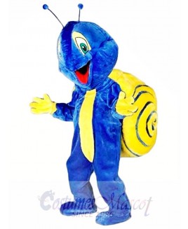 Blue Snail Mascot Costume