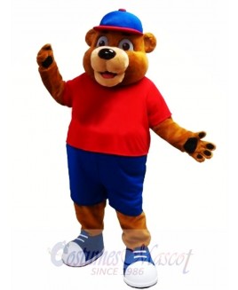 Happy Brown Animal Bear Mascot Costume