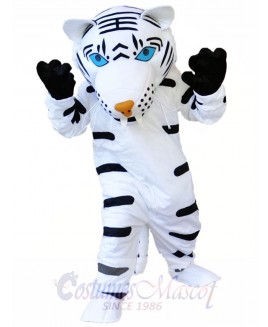 White Tiger Mascot Costume  