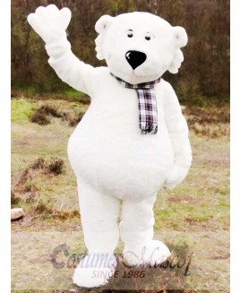 White Walker Polar Bear Mascot Costume