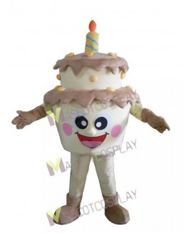 Two-Layer Birthday Cake Mascot Costume