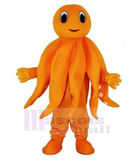 Orange Octopus Plush Adult Mascot Costume Cartoon