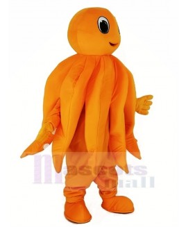 Orange Octopus Plush Adult Mascot Costume Cartoon