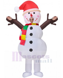 snowman inflatable costume