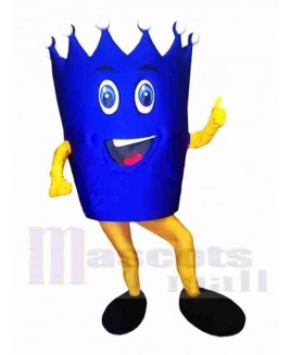 Blue Crown Mascot Costume