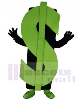 Dollar Sign mascot costume