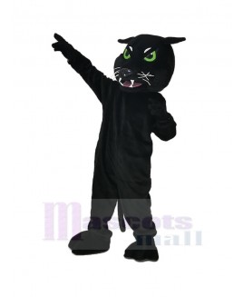 Black Panther with Green Eyes Mascot Costume