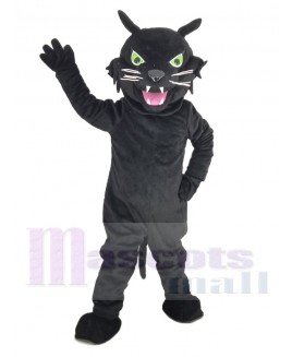 Fierce Black Panther with Green Eyes Mascot Costume Animal