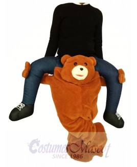 Piggyback Brown Bear Carry Me Ride on Teddy Bear Mascot Costume