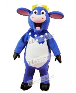 Blue Bull Mascot Costume