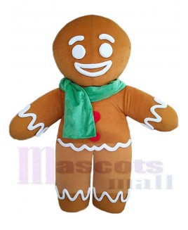 Gingerbread Man mascot costume