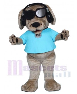 DJ the Dog mascot costume