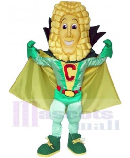 Corn Superhero mascot costume