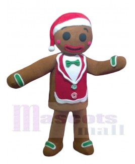 Gingerbread Man mascot costume