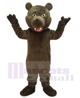 Plush Brown Grizzly Bear Mascot Costume