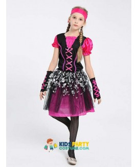 Girls Pirate Buccaneer Book Week Fancy Dress Halloween Costume