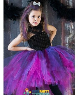 Wild Queen Children Girl Tutu Dress Halloween Girls Dresses Cosplay Costume Little Witch Vampire Pirate Tutu Dress