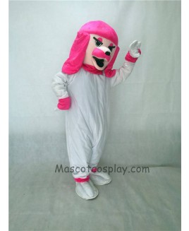 Cute Pink Poodle Dog Mascot Costume