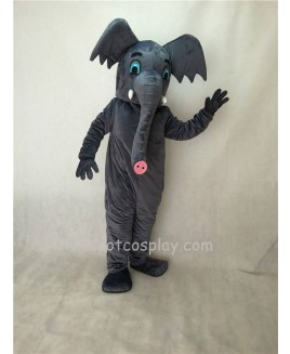 Cute New Gray African Elephant Mascot Costume