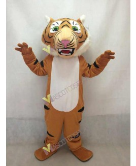 Cute Super Black Stripe Tiger Mascot Costume