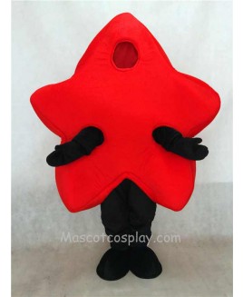 High Quality Adult Red Star Mascot Costume