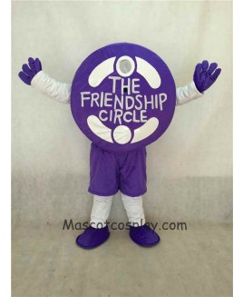 High Quality Realistic New Friendly Purple Friendship Circle Mascot Costume