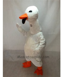 Cute White Goose Mascot Costume