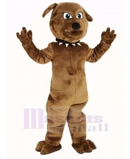 Brown Bulldog Mascot Costume Animal